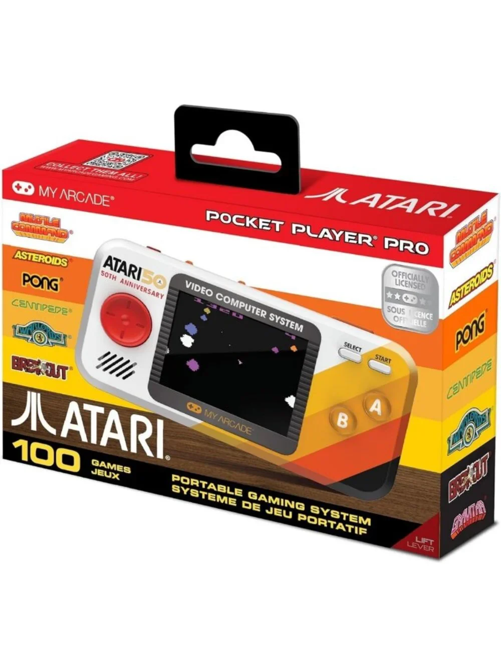 Portable Retro Gaming Console with 100 Preloaded Games & 2.8